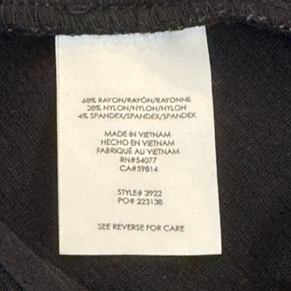 CAbi Black Straight Leg Pants with Split Ankle Hem - Picture 7 of 8